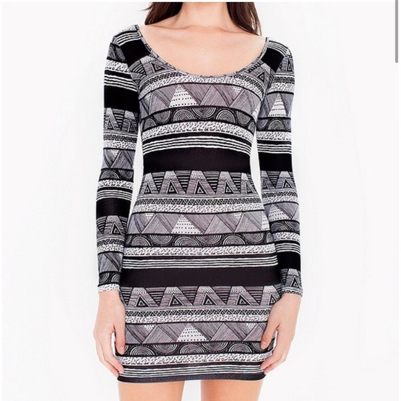 American Apparel Dresses & Skirts - American Apparel printed body con dress with low back